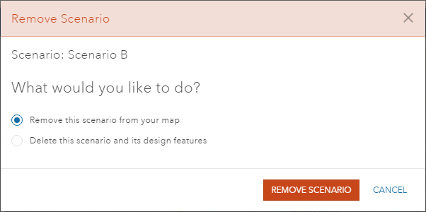 Szenario entfernen Szenario entfernen